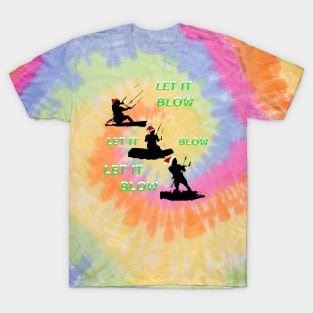 Festive Christmas Seasonal Holiday Kitesurfing 1 T-Shirt